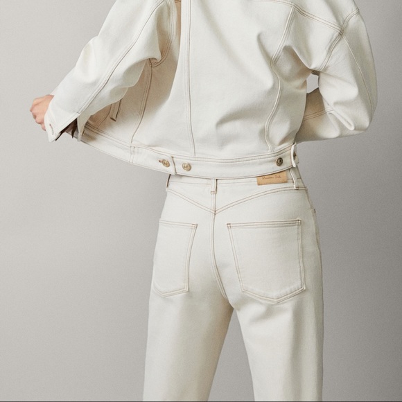 Massimo Dutti Jeans in Cream - Picture 2 of 4